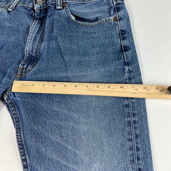 Levi's Jeans Men 36x32* 505 Regular Straight Blue Faded Whisker Denim Tag 36x34 - Picture 14 of 16